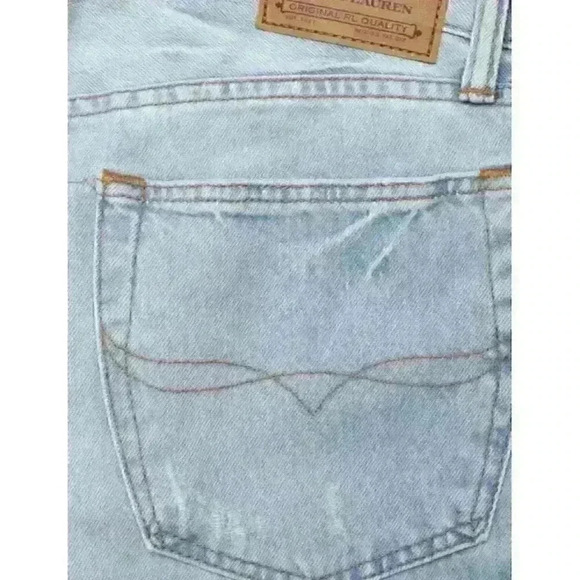 NEW! Polo Ralph Lauren Men's 30X32 Cropped Wide-Leg Jean NWT $125 - Picture 4 of 4